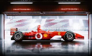 Michael Schumacher's Ferrari F2002 photographed by Blair Bunting