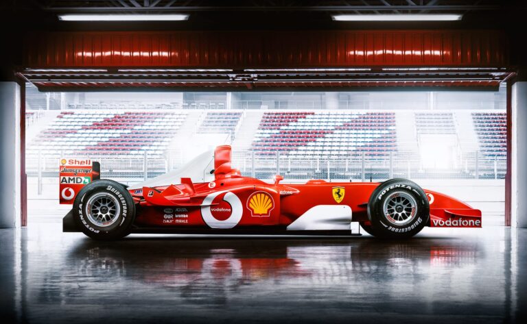 Michael Schumacher's Ferrari F2002 photographed by Blair Bunting